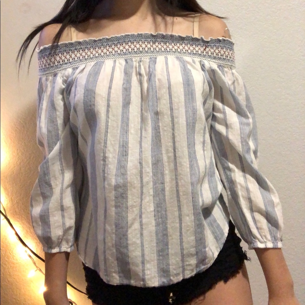 off the shoulder shirt